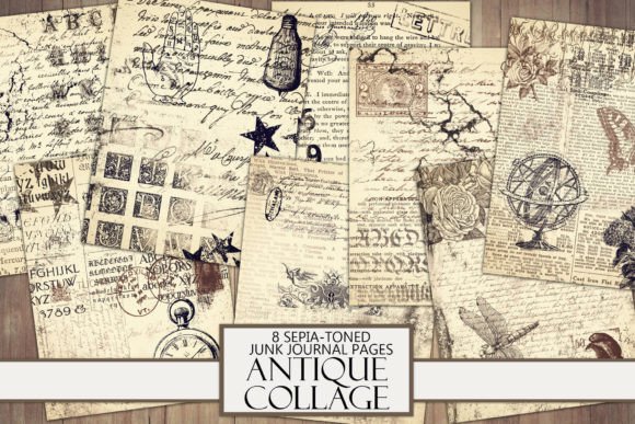 Antique Sepia Toned Collage Papers: A Designer's Guide