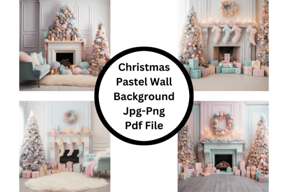 Embracing Holiday Nostalgia: The Christmas Pastel Wall Background