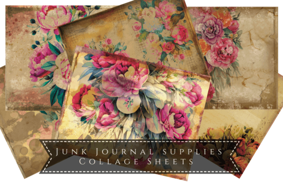 Floral Elegance for Your Junk Journal and Scrapbook Projects
