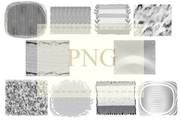 Gray Frame PNG Texture Clip Art: Your Versatile Design Asset