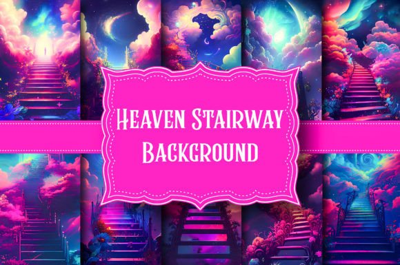 Heaven Stairway Background: Elevate Your Digital Canvas