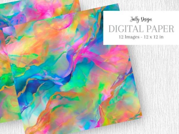 Holographic Green Alcohol Ink & Glitter: Unleash Your Creativity