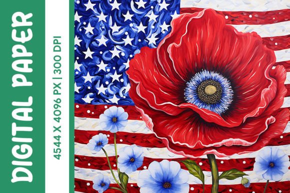 Independence Poppy, Background: Bold Graphics for Your Projects