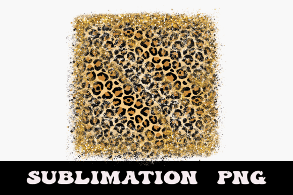 Leopard Glitter Sublimation PNG: A Wild Design Asset
