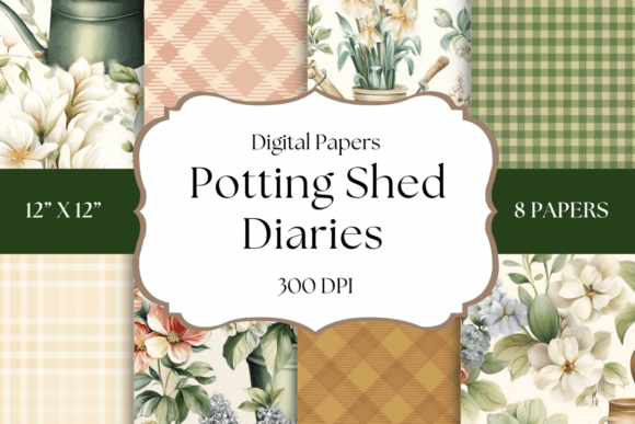 Potting Shed Diaries: A Digital Paper Collection for Garden-Inspired Craft