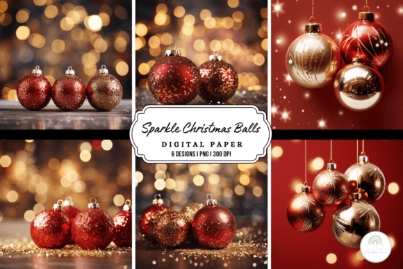 Sparkle Christmas Ball Background: A Designer's Holiday Essential