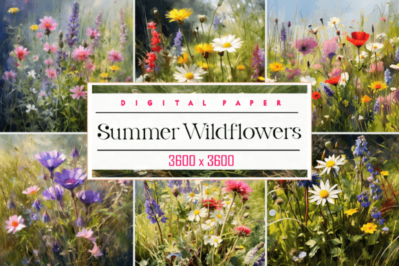 Summer Wildflowers: A Digital Paper Bundle for Vibrant Design