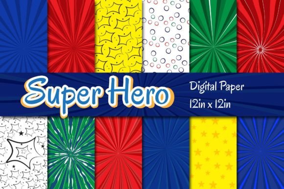Unleashing Creativity with Super Hero Digital Paper Pack