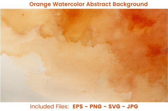 Warmth and Creativity with Christmas Watercolor Orange Background