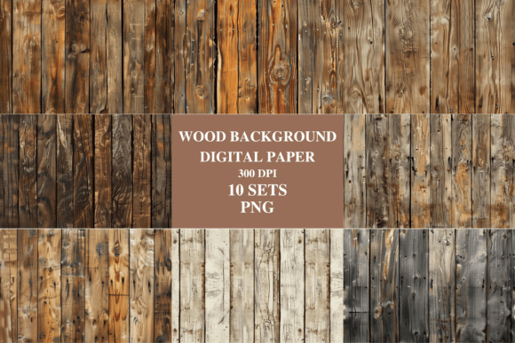 Wood Background Digital Paper: Crafting Visual Cohesion