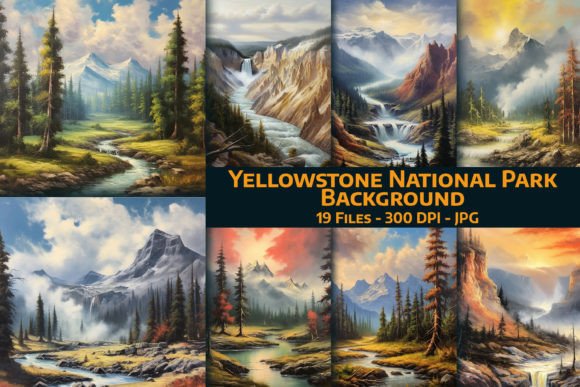 Yellowstone National Park Background: Capturing the Wild Beauty